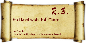 Reitenbach Bíbor névjegykártya